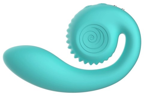 Snail Vibe Gizi turkusowy - wibrator z elastycznym systemem duo 19 cm Snail Vibe Gizi turkusowy - wibrator z elastycznym systemem duo 19 cm