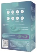 Snail Vibe Gizi turkusowy - wibrator z elastycznym systemem duo 19 cm