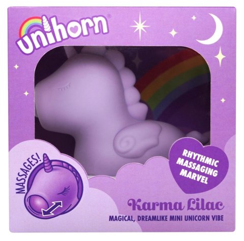 Unihorn Karma Lilac - urządzenie intymne z podwojnym silnikiem, silikon Unihorn Karma Lilac - urządzenie intymne z podwojnym silnikiem, silikon