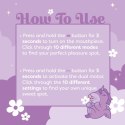Unihorn Karma Lilac - urządzenie intymne z podwojnym silnikiem, silikon