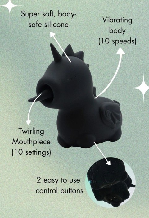Unihorn Wild Spirit - Stymulator punktowy jednorożec, silikonowy, USB Unihorn Wild Spirit - Stymulator punktowy jednorożec, silikonowy, USB
