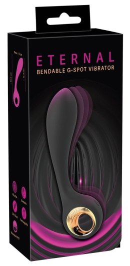 You2Toys Eternal Bendable G-Spot - czarny wibrator anatomiczny, elastyczny
