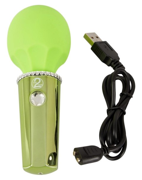 You2Toys Mini Wand Lemon - zielony masażer z 10 trybami wibracji USB You2Toys Mini Wand Lemon - zielony masażer z 10 trybami wibracji USB