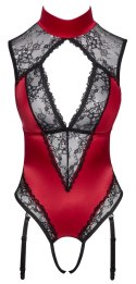 Cottelli LINGERIE Body Czerwone z Koronką L Regulowane Podwiązki