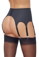 Cottelli Lingerie Pas do Pończoch 8 Szelek Czarny Matowy M