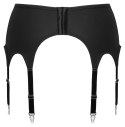 Cottelli Lingerie Pas do Pończoch 8 Szelek Czarny Matowy M