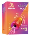 Durex Slide & Ride Rękaw Intymny Prążkowany Rożowy 10,5 cm TPE