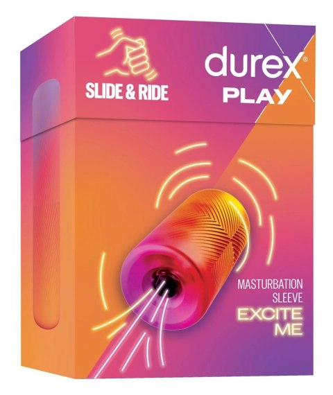 Durex Slide & Ride Rękaw Intymny Prążkowany Rożowy 10,5 cm TPE Durex Slide & Ride Rękaw Intymny Prążkowany Rożowy 10,5 cm TPE