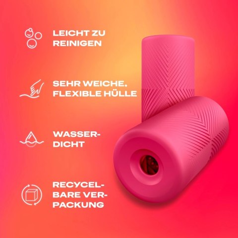 Durex Slide & Ride Rękaw Intymny Prążkowany Rożowy 10,5 cm TPE Durex Slide & Ride Rękaw Intymny Prążkowany Rożowy 10,5 cm TPE