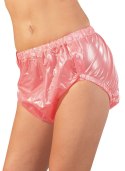 Fetish Collection majtki winylowe rożowe M/L z kieszenią na wkładkę