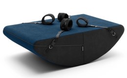 Liberator Scoop Rocker poduszka bujana z mankietami czarno-niebieska 104cm