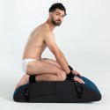 Liberator Scoop Rocker poduszka bujana z mankietami czarno-niebieska 104cm