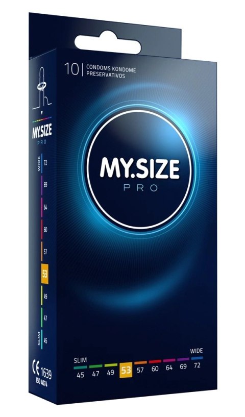 MY.SIZE PRO 53 mm 10 szt. precyzyjne prezerwatywy Vytex, bezzapachowe MY.SIZE PRO 53 mm 10 szt. precyzyjne prezerwatywy Vytex, bezzapachowe