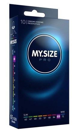 MY.SIZE PRO 69 mm 10 szt. precyzyjne prezerwatywy Vytex, ultra cienkie