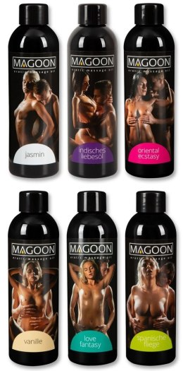 Magoon Zestaw 6 Olejkow do Masażu 6x200ml - Wanilia, Jaśmin, Orientalne Aromaty