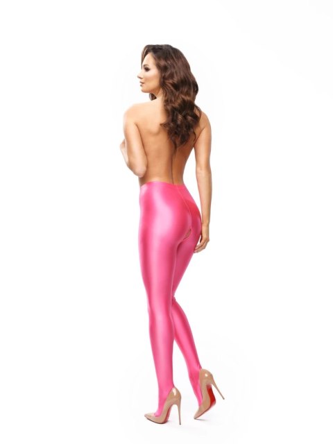P800 Błyszczące Rajstopy Pink S z Wycięciem, kryjące, certyfikat OEKO-TEX P800 Błyszczące Rajstopy Pink S z Wycięciem, kryjące, certyfikat OEKO-TEX