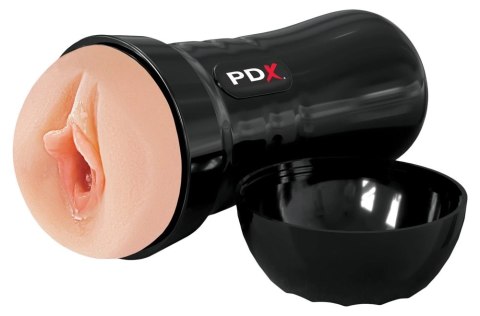 PDX Extreme Wet Pussies Super Juicy Czarna maszyna intymna Fanta Flesh PDX Extreme Wet Pussies Super Juicy Czarna maszyna intymna Fanta Flesh