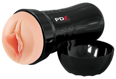 PDX Extreme Wet Pussies Super Luscious Lips czarna maszyna intymna 21,6 cm PDX Extreme Wet Pussies Super Luscious Lips czarna maszyna intymna 21,6 cm