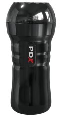 PDX Extreme Wet Pussies Super Luscious Lips czarna maszyna intymna 21,6 cm