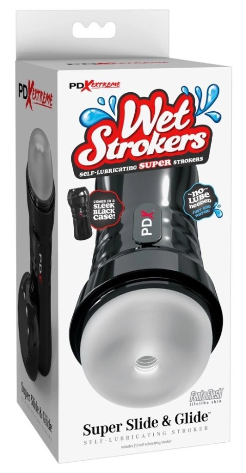 PDX Extreme Wet Stroker Super Slide & Glide czarny futerał 21,6 cm PDX Extreme Wet Stroker Super Slide & Glide czarny futerał 21,6 cm