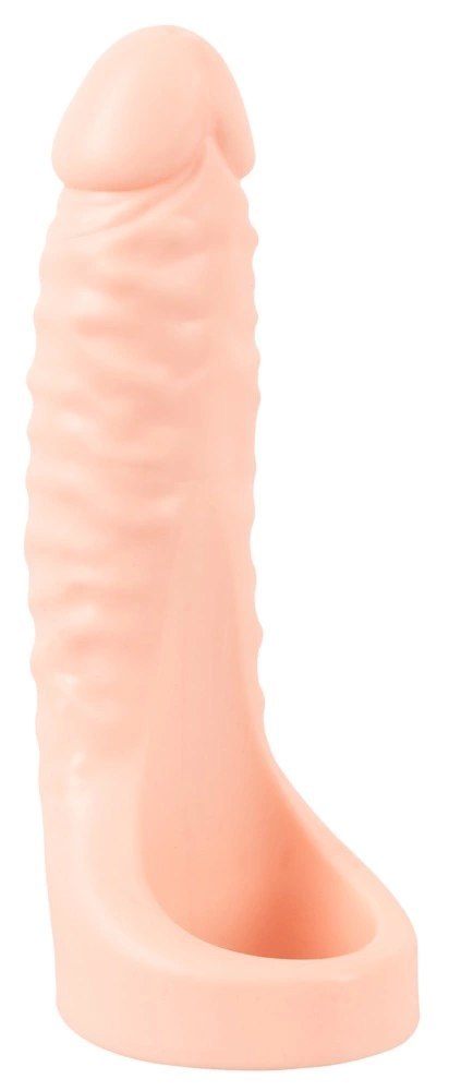 Realistixxx Double Fucker - Nakładka intymna z wibracjami 18 cm, naturalny kolor Realistixxx Double Fucker - Nakładka intymna z wibracjami 18 cm, naturalny kolor
