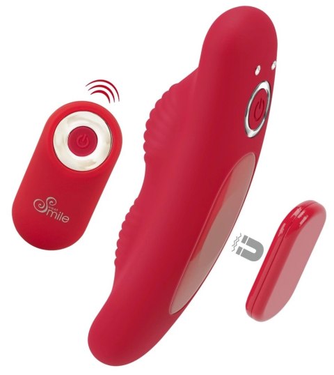Sweet Smile RC Panty Vibrator Czerwony, Pilot, Magnes, 10 Trybow, 9,7 cm Sweet Smile RC Panty Vibrator Czerwony, Pilot, Magnes, 10 Trybow, 9,7 cm