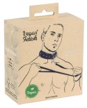 Vegan Fetish Kołnierz z Ekoskory z Ozdobnymi Kolcami i Smyczą 112 cm