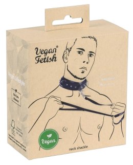 Vegan Fetish Kołnierz z Ekoskory z Ozdobnymi Kolcami i Smyczą 112 cm