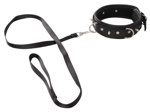 Vegan Fetish Kołnierz z Ekoskory z Ozdobnymi Kolcami i Smyczą 112 cm Vegan Fetish Kołnierz z Ekoskory z Ozdobnymi Kolcami i Smyczą 112 cm