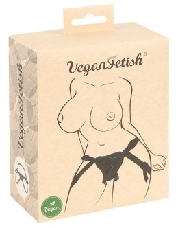 Vegan Fetish Uprząż Skorzana S-L, Regulowana, 3 Pierścienie, Wegańska