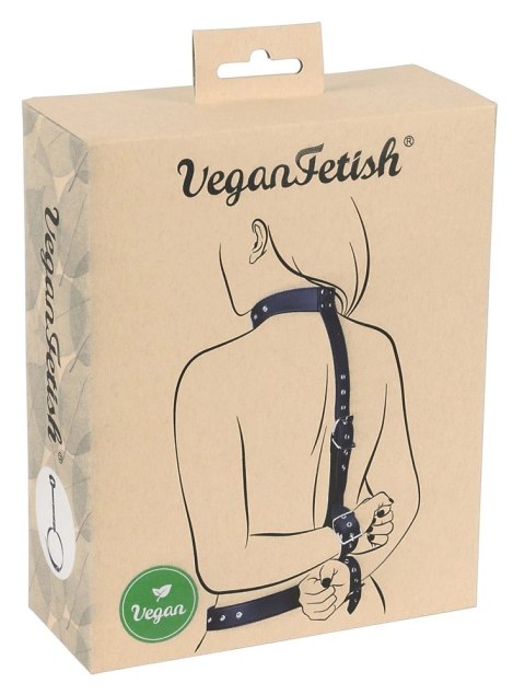 Vegan Fetish zestaw regulowany: mankiet na szyję, pas taliowy, kajdanki PU Vegan Fetish zestaw regulowany: mankiet na szyję, pas taliowy, kajdanki PU