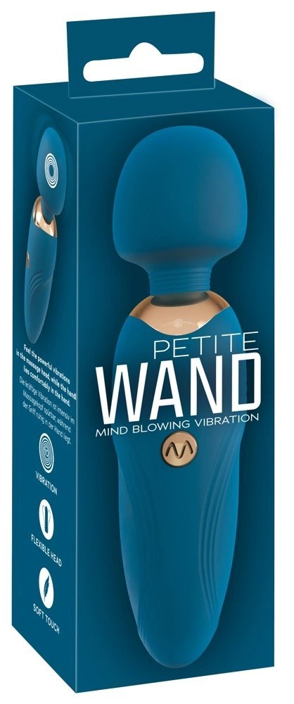 You2Toys Petite Wand Niebieski - Mini masażer z ruchomą głowką 14,5 cm You2Toys Petite Wand Niebieski - Mini masażer z ruchomą głowką 14,5 cm