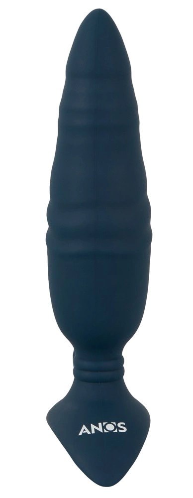 ANOS RC Thrusting Blue - Stymulator z 3 silnikami, pilot, silikon 16,8 cm ANOS RC Thrusting Blue - Stymulator z 3 silnikami, pilot, silikon 16,8 cm