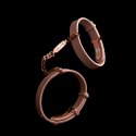 Crave ID Cuffs mankiety silikonowe rożowe z elementami rożowego złota
