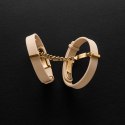 Crave ID Cuffs mankiety skorzane ze złotą powłoką 18k regulowane