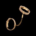 Crave ID Cuffs mankiety skorzane ze złotą powłoką 18k regulowane