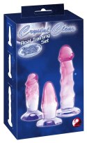 Crystal Clear Zestaw 3 Treningowych Wtyczek i Form Anatomicznych Rożowych