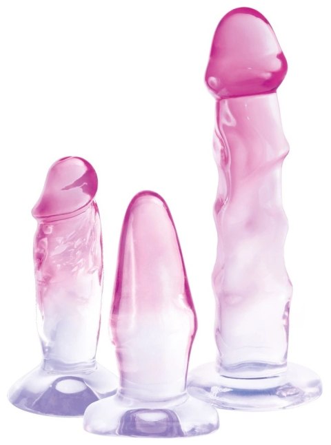Crystal Clear Zestaw 3 Treningowych Wtyczek i Form Anatomicznych Rożowych Crystal Clear Zestaw 3 Treningowych Wtyczek i Form Anatomicznych Rożowych