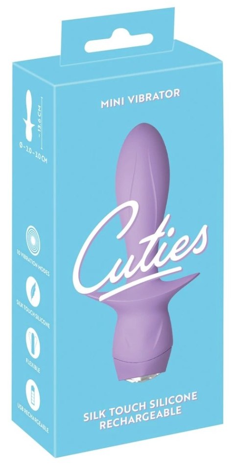 Cuties 4.G Mini urządzenie wibrujące 10 trybow, fioletowe, silikonowe Cuties 4.G Mini urządzenie wibrujące 10 trybow, fioletowe, silikonowe