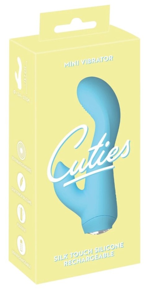 Cuties Mini Wibrator 4. Generacji 10 Trybow Niebieski 13,7 cm Cuties Mini Wibrator 4. Generacji 10 Trybow Niebieski 13,7 cm
