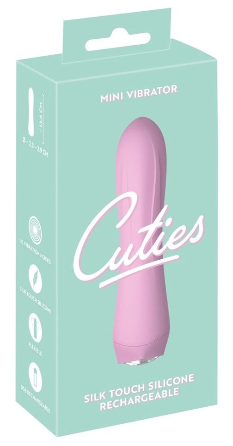 Cuties Mini Wibrator 4. Generacji 10 Trybow Rożowy 13,6 cm Cuties Mini Wibrator 4. Generacji 10 Trybow Rożowy 13,6 cm