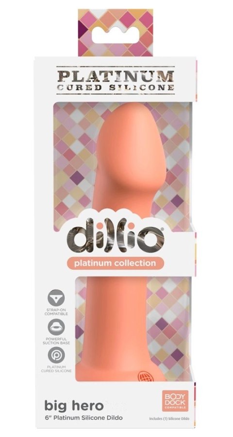 Dillio Platinum Big Hero 17,2 cm silikonowy model pomarańczowy Dillio Platinum Big Hero 17,2 cm silikonowy model pomarańczowy