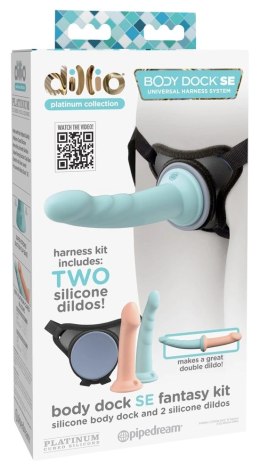 Dillio Platinum Body Dock SE Zestaw Uprząż z 2 Wkładami Silikonowymi