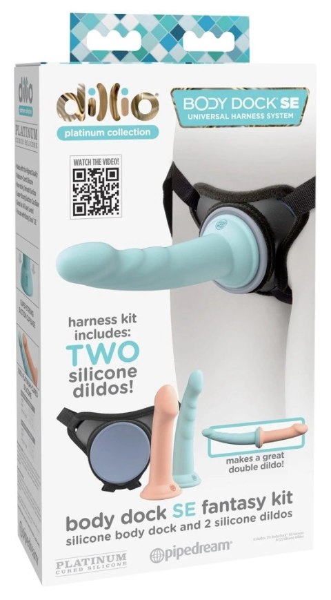 Dillio Platinum Body Dock SE Zestaw Uprząż z 2 Wkładami Silikonowymi Dillio Platinum Body Dock SE Zestaw Uprząż z 2 Wkładami Silikonowymi