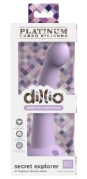 Dillio Platinum Secret Explorer 17,2 cm Fioletowy - silikonowy model z okrągłą końcowką