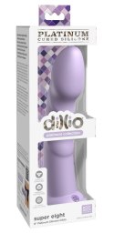 Dillio Platinum Super Eight 21 cm silikonowy model fioletowy z rowkami