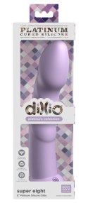Dillio Platinum Super Eight 21 cm silikonowy model fioletowy z rowkami