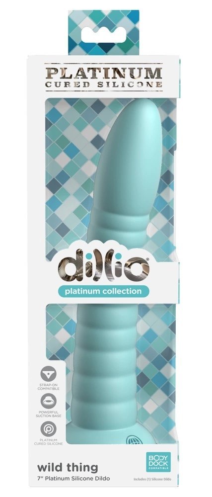Dillio Platinum Wild Thing 19,7 cm silikonowy model zakrzywiony turkusowy Dillio Platinum Wild Thing 19,7 cm silikonowy model zakrzywiony turkusowy