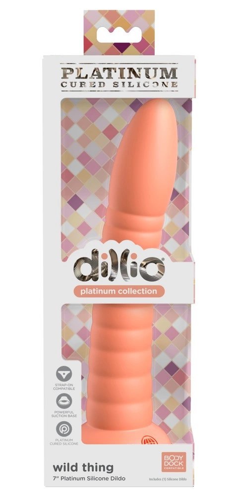 Dillio Platinum Wild Thing silikonowy model zakrzywiony 19,7 cm pomarańczowy Dillio Platinum Wild Thing silikonowy model zakrzywiony 19,7 cm pomarańczowy