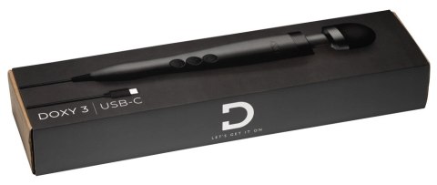 Doxy 3 USB-C Czarny Mat - Masażer wielofunkcyjny, silikonowy, 28 cm Doxy 3 USB-C Czarny Mat - Masażer wielofunkcyjny, silikonowy, 28 cm